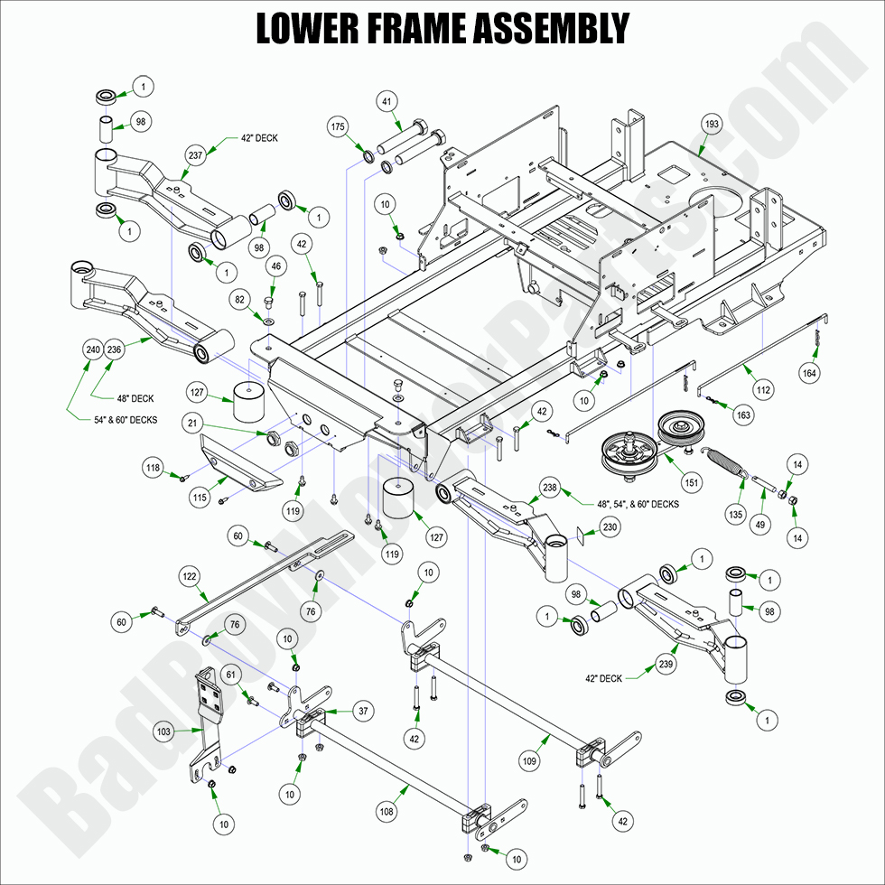2022 Maverick HD Lower Frame Assembly